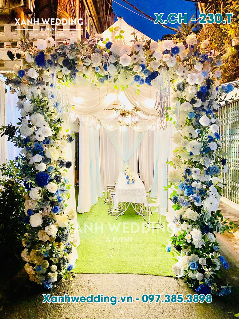 Trang trí cổng hoa đám cưới đẹp